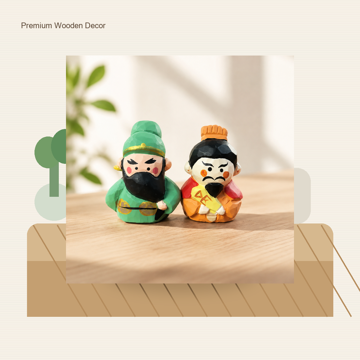 Classic Folklore Wooden Figurine Set
