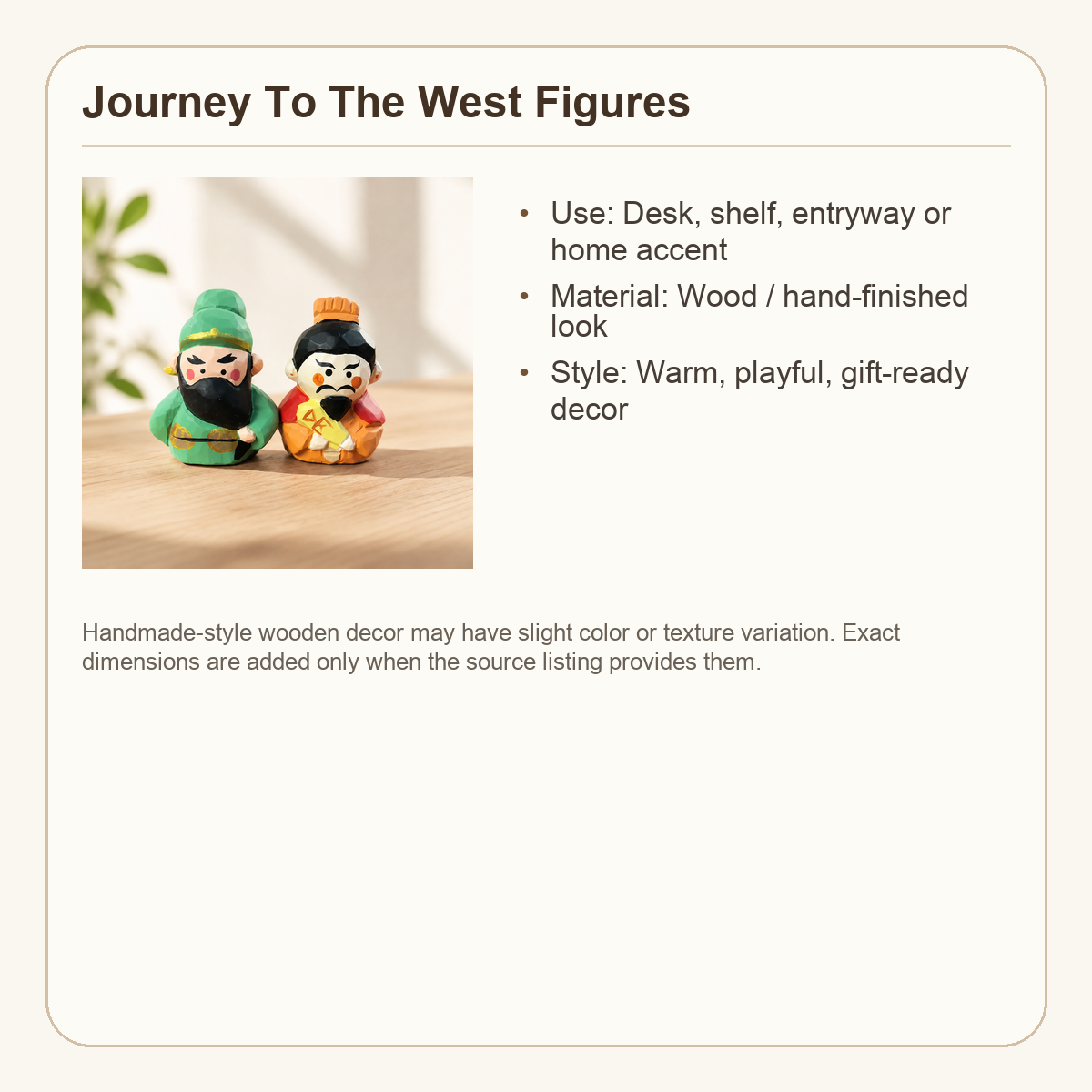 Classic Folklore Wooden Figurine Set