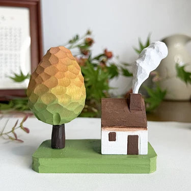 Windmill Country House | Handmade Wooden Desk Decor