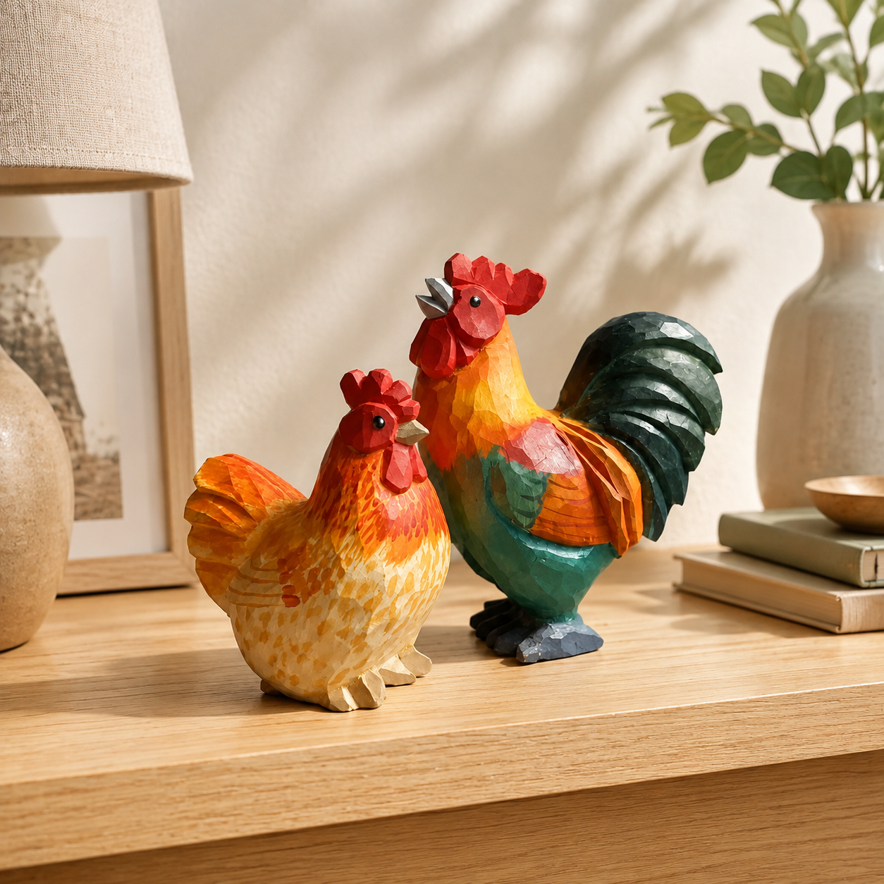 Cute Wooden Chick | Handmade Wooden Desk Decor - gallery-ai-2 Western lifestyle photo