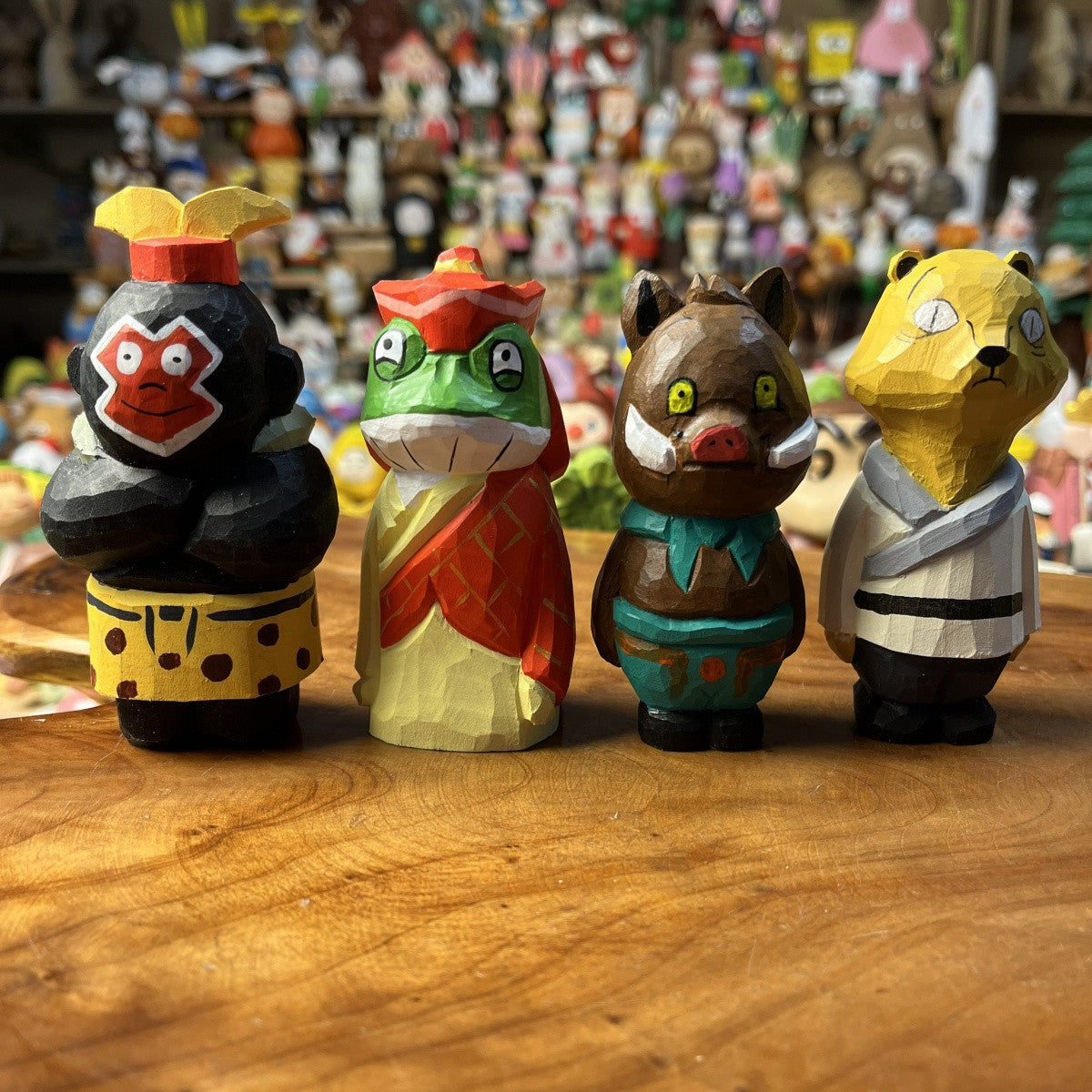 Langlang Mountain Monster Small | Handmade Wooden Desk Decor