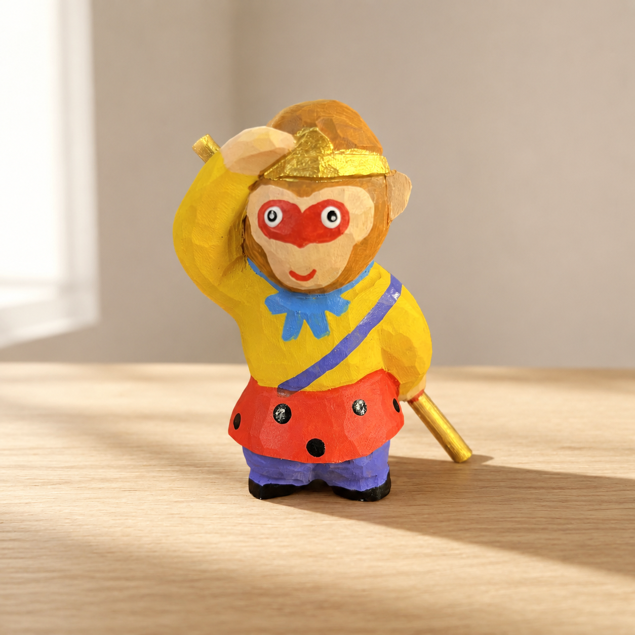 Journey To The West Wooden Figures - Sun Wukong
