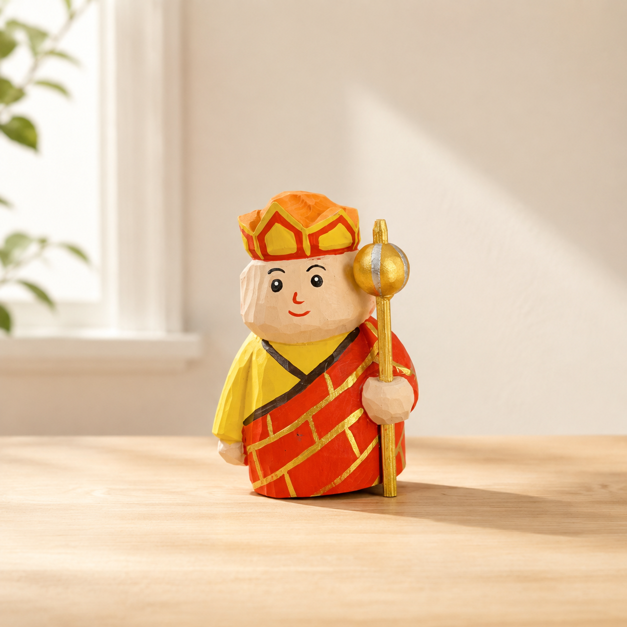 Journey To The West Wooden Figures - Tang Monk