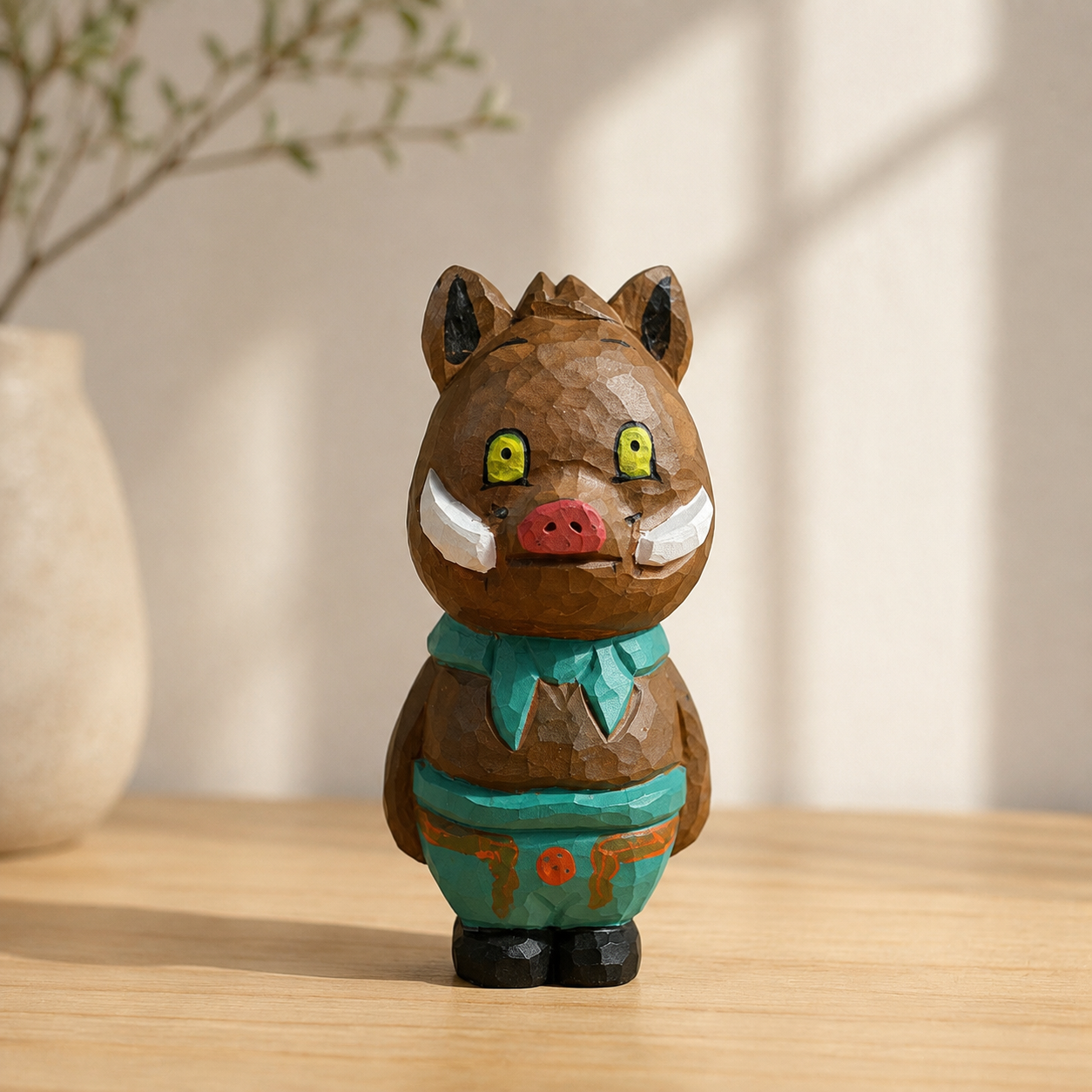 Langlang Mountain Wooden Monster Figures - Weasel