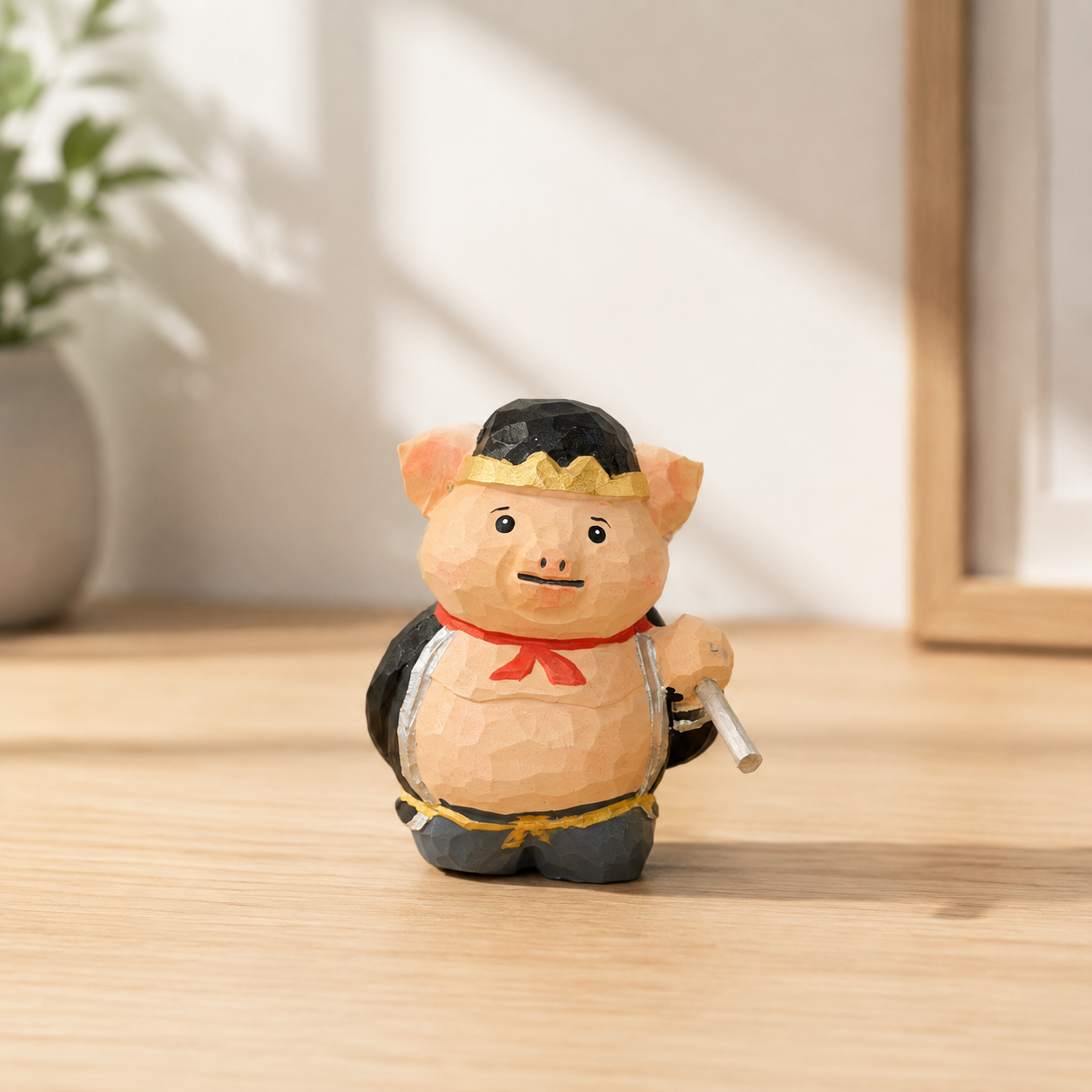 Journey To The West Wooden Figures - Zhu Bajie